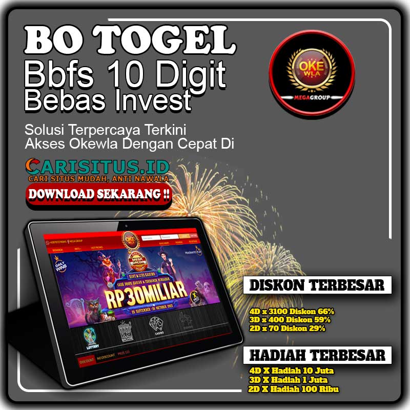 Agen Bo Togel Terpercaya Hadiah Terbesar 2D 200rb