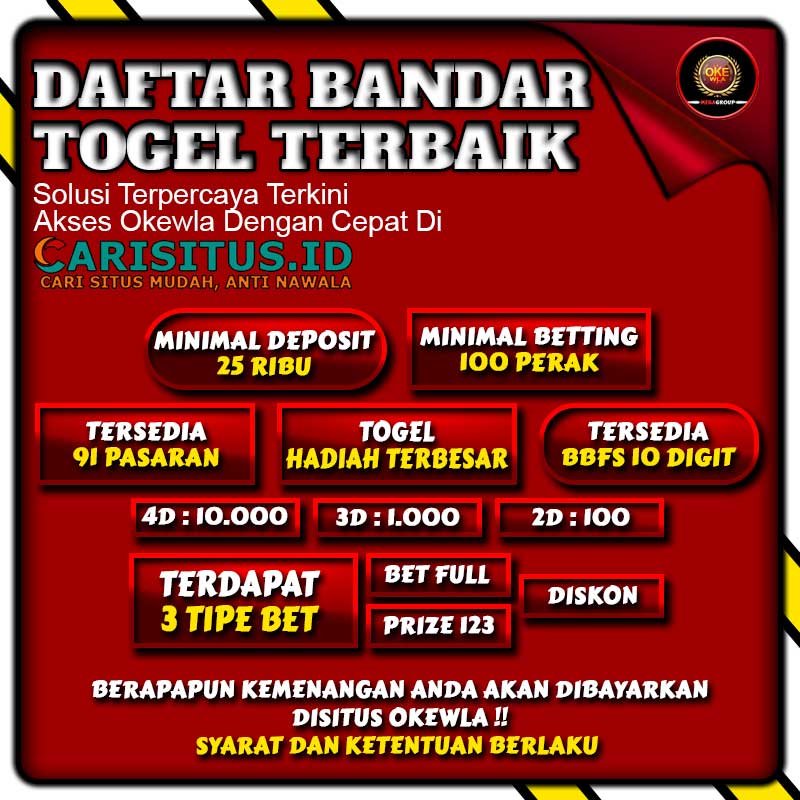 Daftar Bandar Togel Okewla Terbaik Tahun 2023