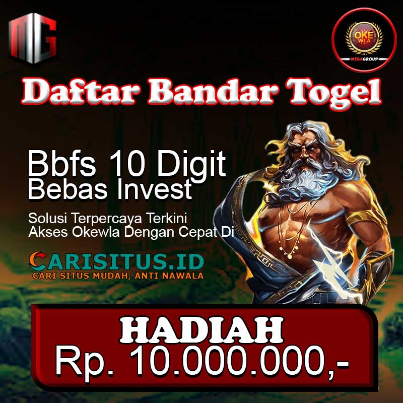 Daftar Okewla Situs Toto Togel Hadiah 10jt