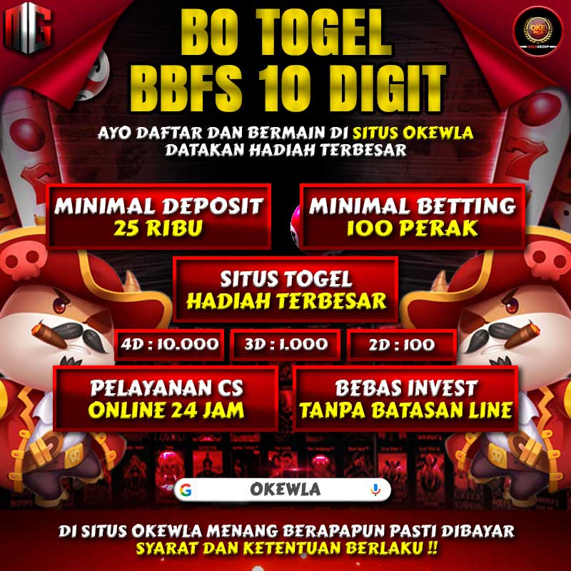 OKEWLA BO TOGEL BBFS 10 DIGIT TERPERCAYA