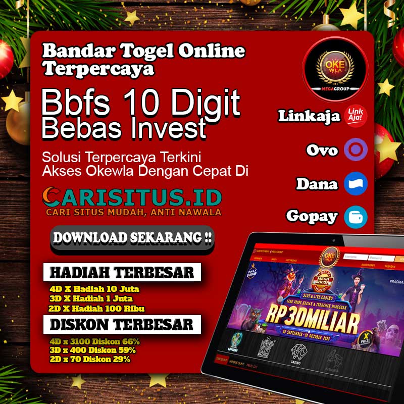 Okewla Bandar Togel Online Bet 100 Perak